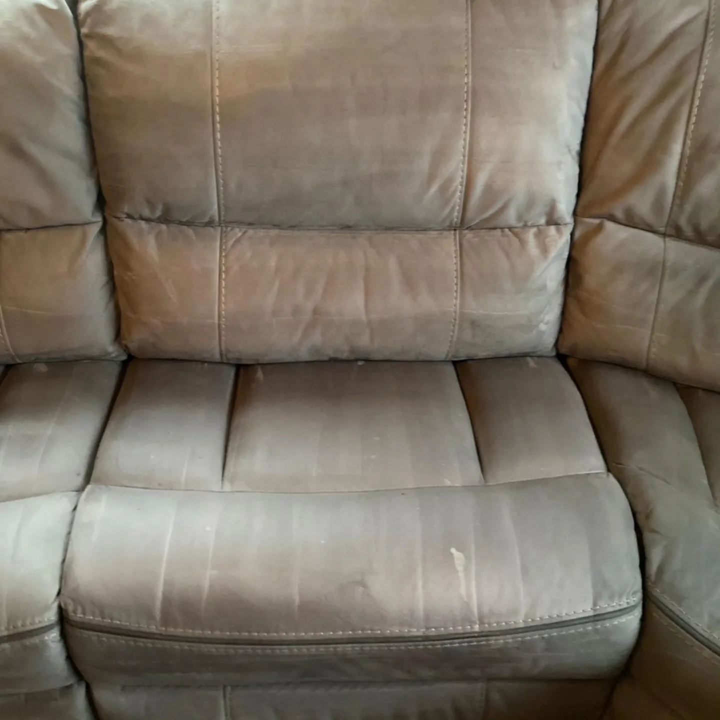 Upholstery after cleaning