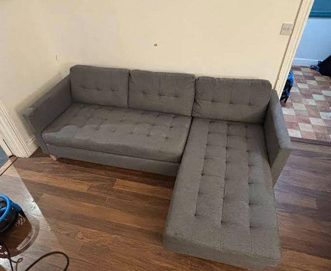 Upholstery after cleaning