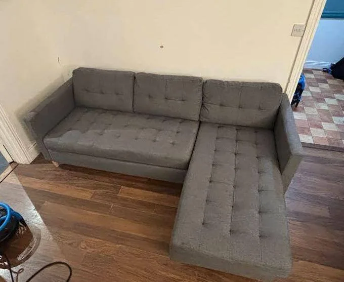 Upholstery after cleaning